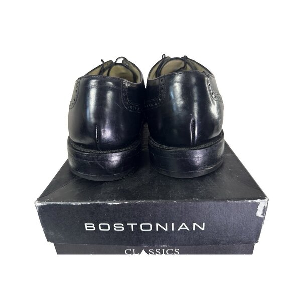 Bostonian Mens 10D Oxford Dress Shoe Black Jefferson Office Heritage Boxed Work - Picture 4 of 15